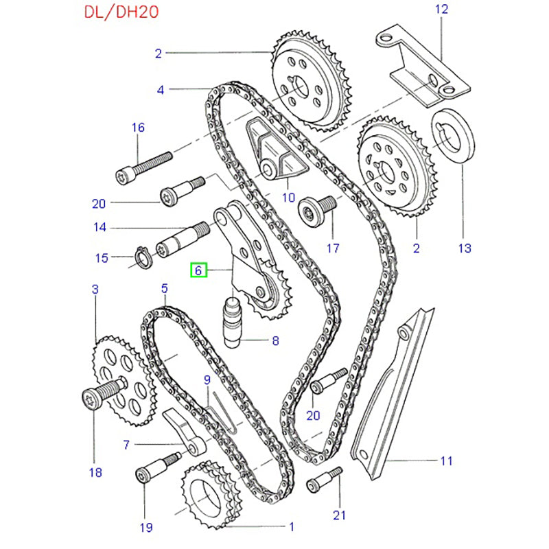 Timing Arm Tensioner to suit VG / VH Ford Transit 96XM6K255AA / 1022214