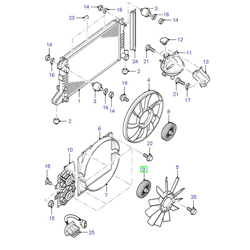 Genuine Ford Fan Clutch To Suit Ford Transit VG 98VB8A616CA / 1063042