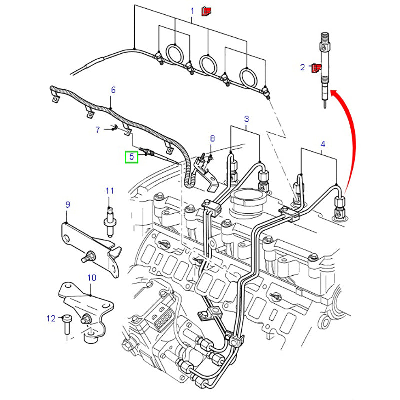 4 x Bosch Glow Plug suits VH VJ VM Diesel Ford Transit Vans XS7U6M090BB / 1309471