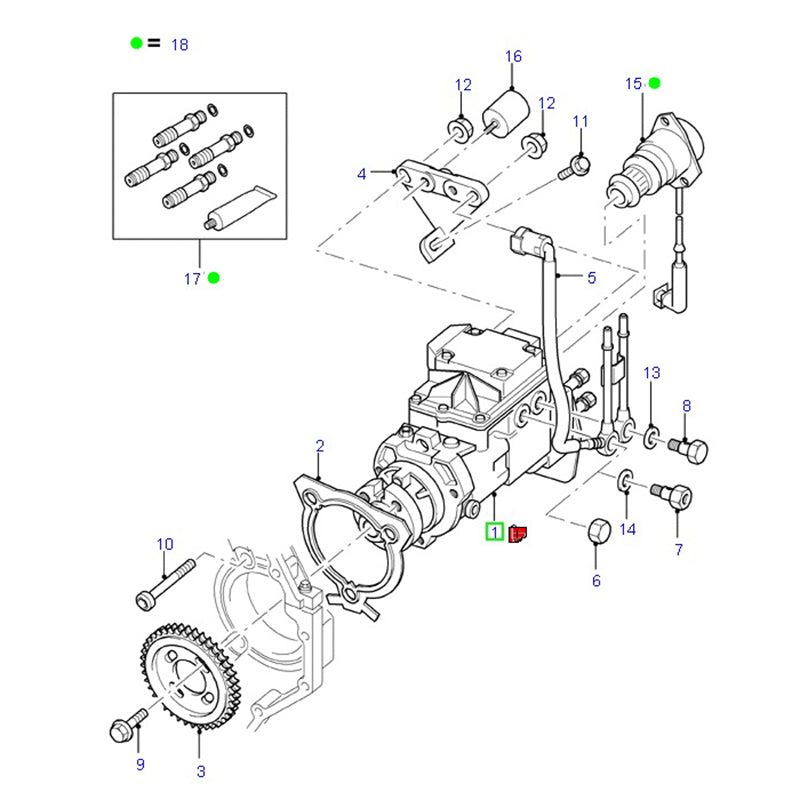 Reman Genuine High Pressure Diesel Fuel Pump to suit 2.4L RWD VH 115/125HP Ford Transit RMYC1Q9A543T1F / 1319288