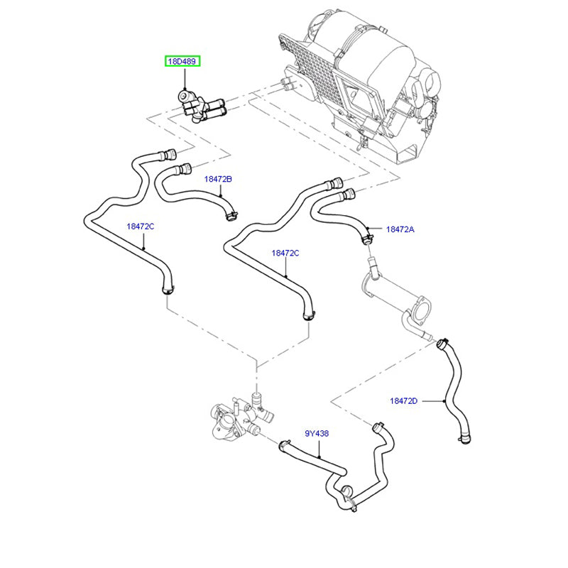 Heater Control Tap to suit VM with AC Ford Transit 6C1118D489AA / 1371567