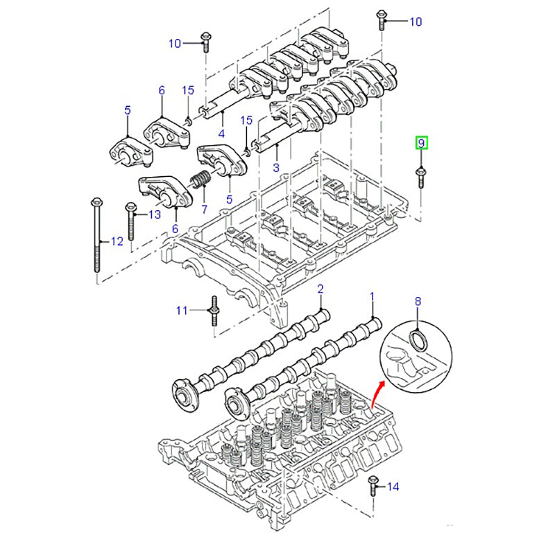 Genuine Cylinder Head Carriage Bolt to suit VH / VJ Ford Transit W500312S439 / 1427656