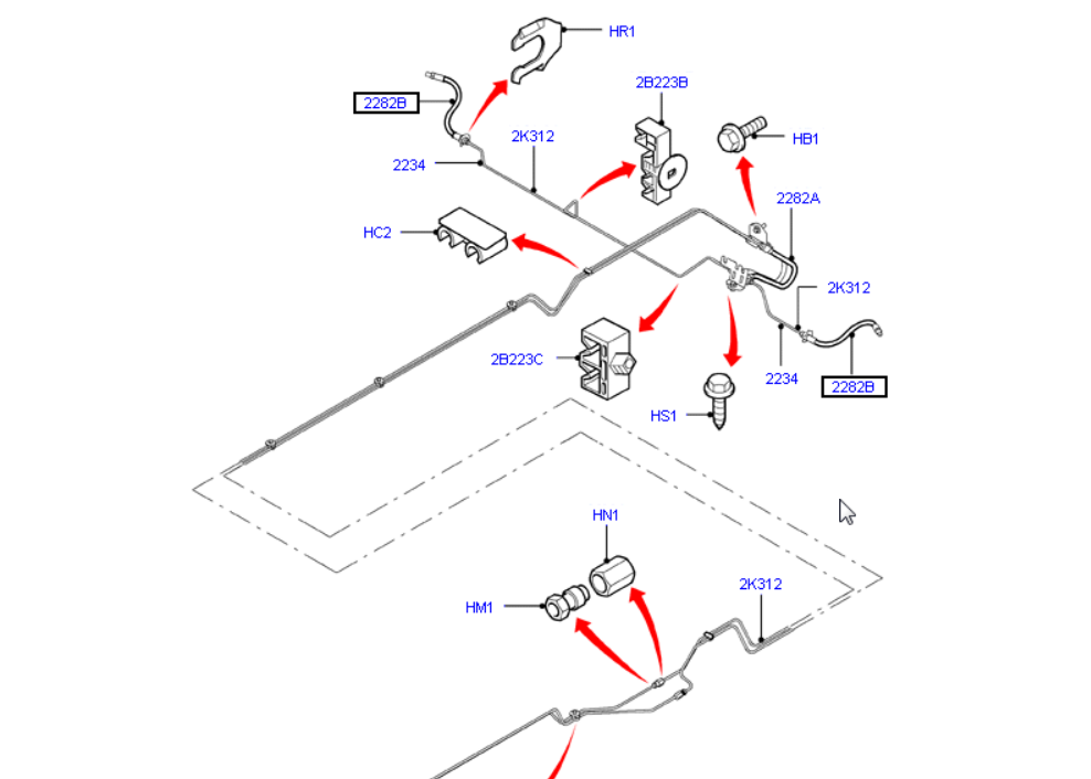 Rear Brake Hose To Suit Ford Transit VM 6C112282FA / 1438901