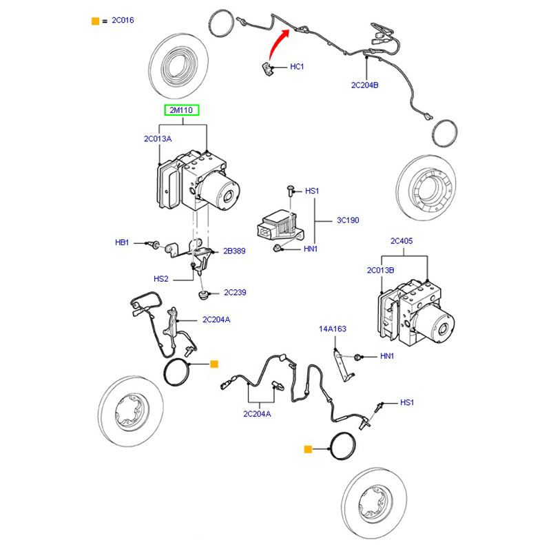 Genuine Ford ABS Modulator RWD To Suit Ford Transit VM 6C112M110CD / 1440660