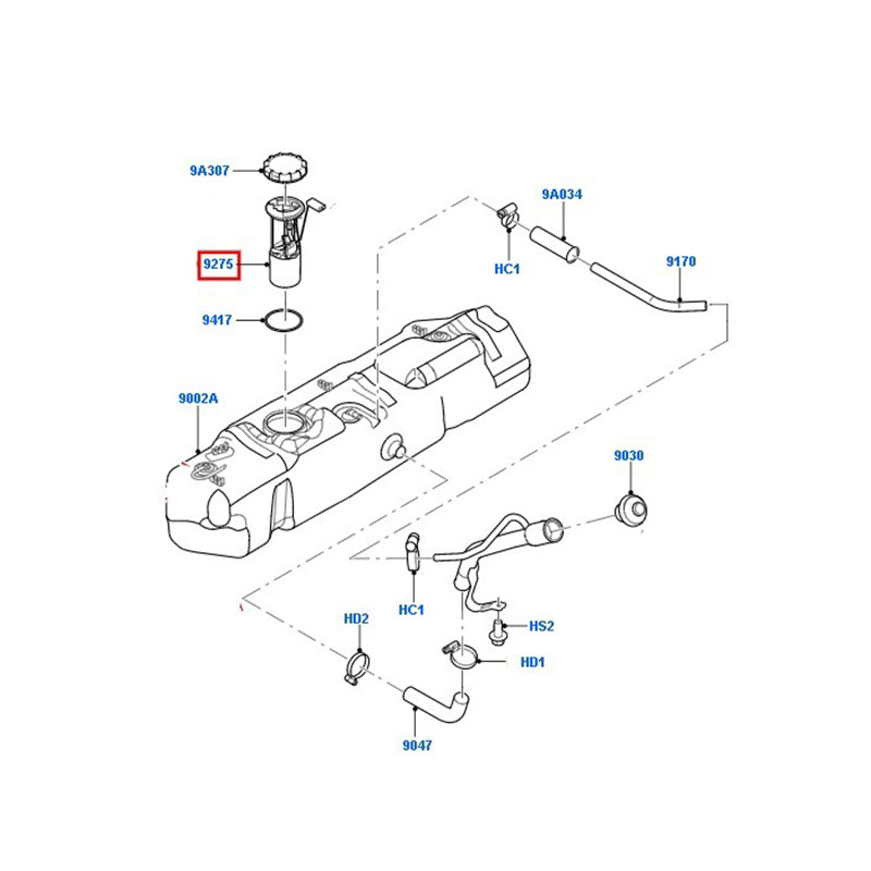 Fuel Tank Sender Assembly / Lift Pump to suit VM 2.4L and 2.2L Ford Transit 6C119275AC / 1469448