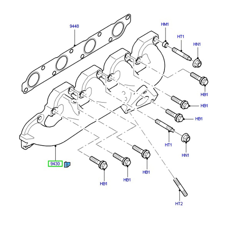 Genuine Exhaust Manifold to suit VM 2.4L RWD Ford Transit 6C1Q9430CD / 1483812