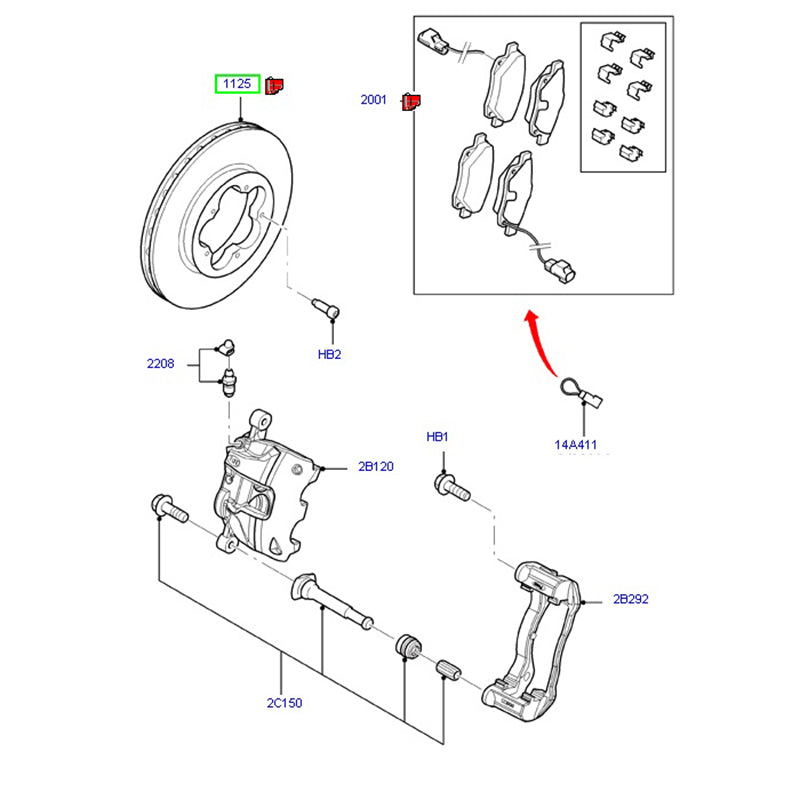 Brake Disc Front Max Load Rated 460 Series To Suit Ford Transit VM 8C1V1125AA / 1543340