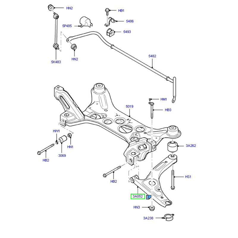 Front Right Hand Side Control Arm RHS Assembly to suit VH / VJ /VM Ford Transit 6C113A052FC / 1553246