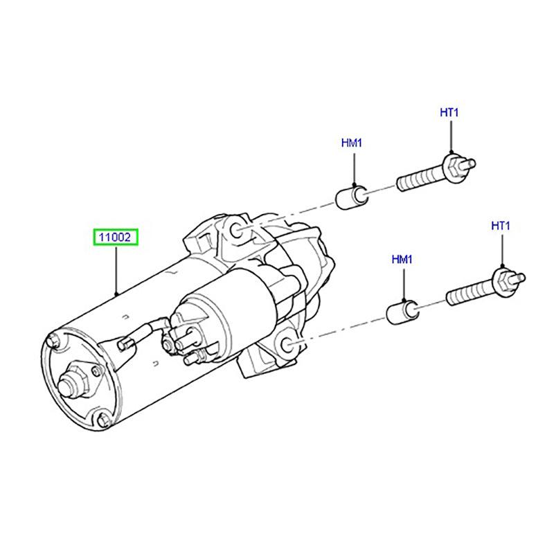 Starter Motor to suit VM 2.4L RWD & 2.2 FWD 2006-2014 Ford Transits 6C1T-11000-AF / 1669558