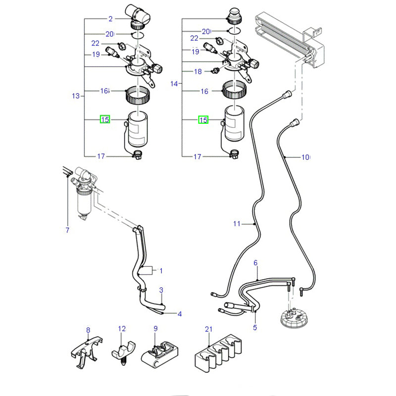3C119176BB 3C119176BC Genuine Fuel Filter to Suit VH / VJ / VM Ford Transit