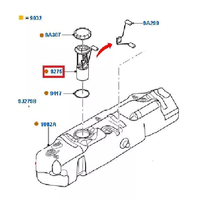 BK219H507BC Intank Fuel Pump Sender Complete Assy to Suit Ford Transit VO / VN Custom BK219H507BC