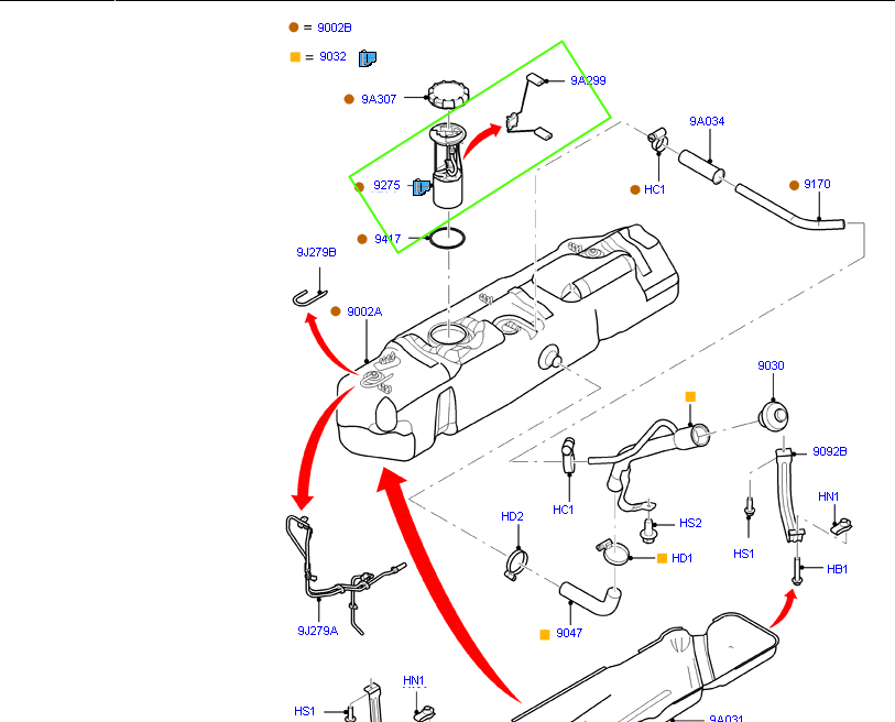 Fuel Tank Sender Assembly / Lift Pump to suit VM Ford Transit 96FP9H307AA / 1812552