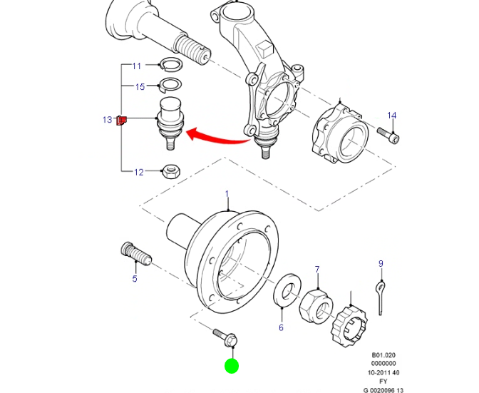 Brake Disc Bolts Kit (5) To suit Ford Transit VH/VJ 2000-2006