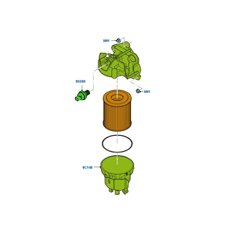 Genuine Fuel Filter Housing Assembly to suit VM 2.2L Ford Transit CC119155BH / 2391671