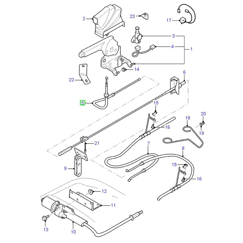 Ford Hand Brake Cable Front To Suit Ford Transit VH / VJ YC152853AE / 4041447