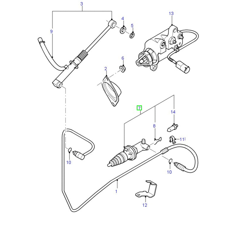 Clutch Slave Cylinder to suit VH/VJ Ford Transit YC157A508AE / 4077639
