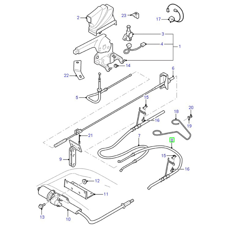 Brake Cable Left Hand Van-Bus SRW RWD To Suit Ford Transit VH / VJ YC152A809CG / 4331046