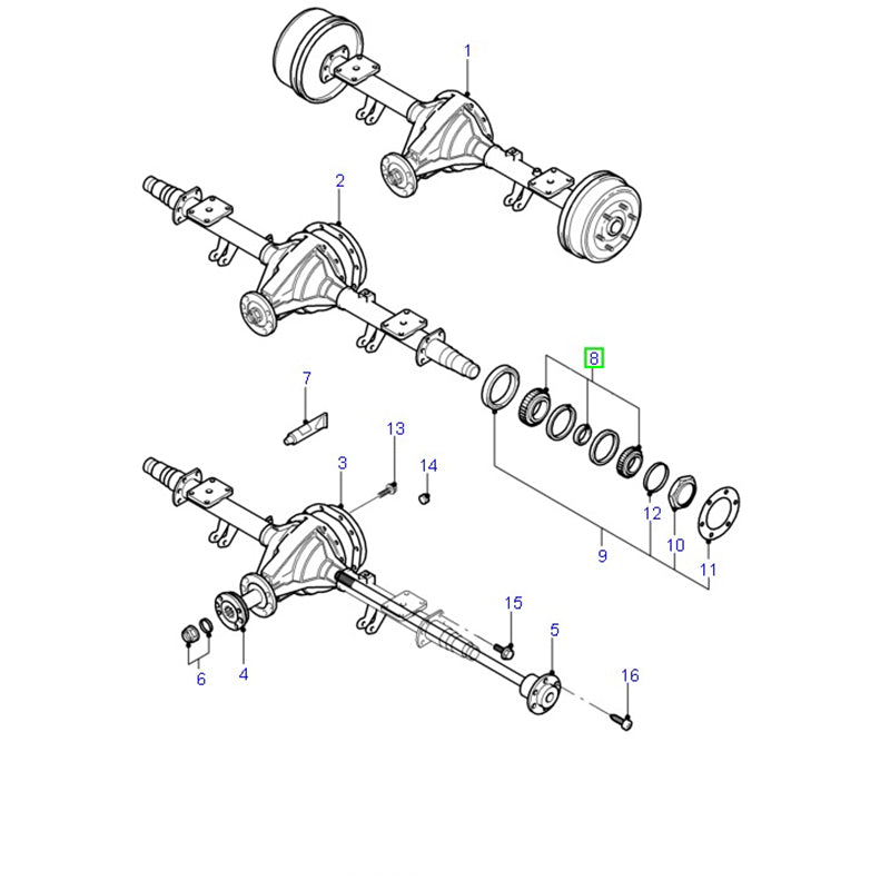 Rear Hub Bearing Seal Kit to suit 2.4L VJ / VH / VM Ford Transit 3C111A049AA / 4479002
