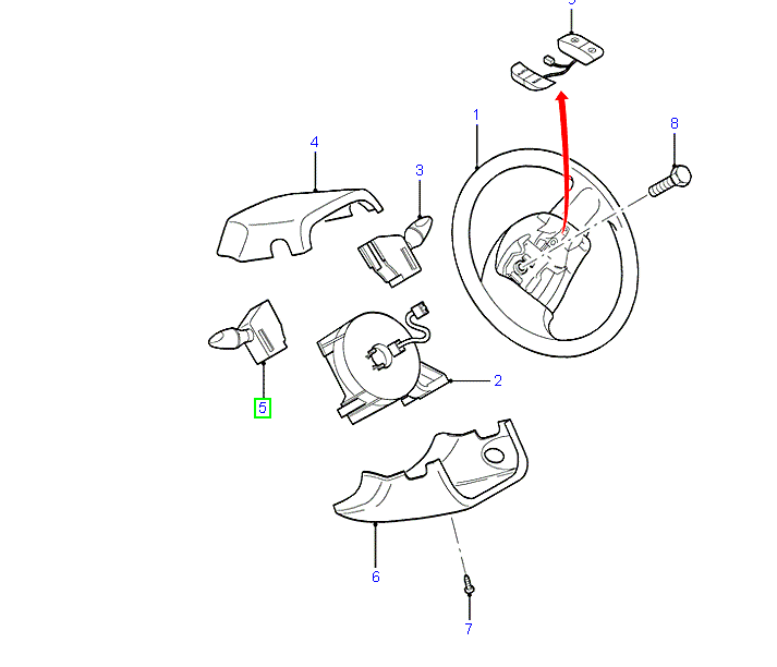 Indicator Switch / Arm / Indicator Stalk to suit VH / VH Ford Transit 2000-2006 1C1T13335AB / 4533629