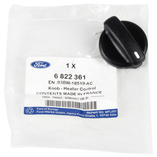 Genuine Ford Heater Control Knob to suit VG / VH / VJ / VM Ford Transit 93BW18519AC / 6822361