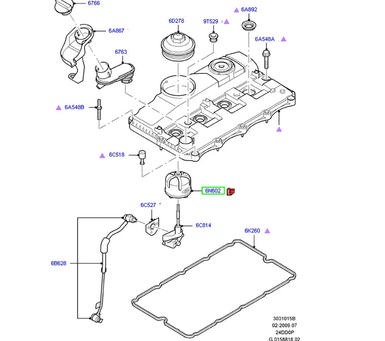 Ford Transit Centrifugal Oil Filter 1372808 6C1Q-6N602-BA