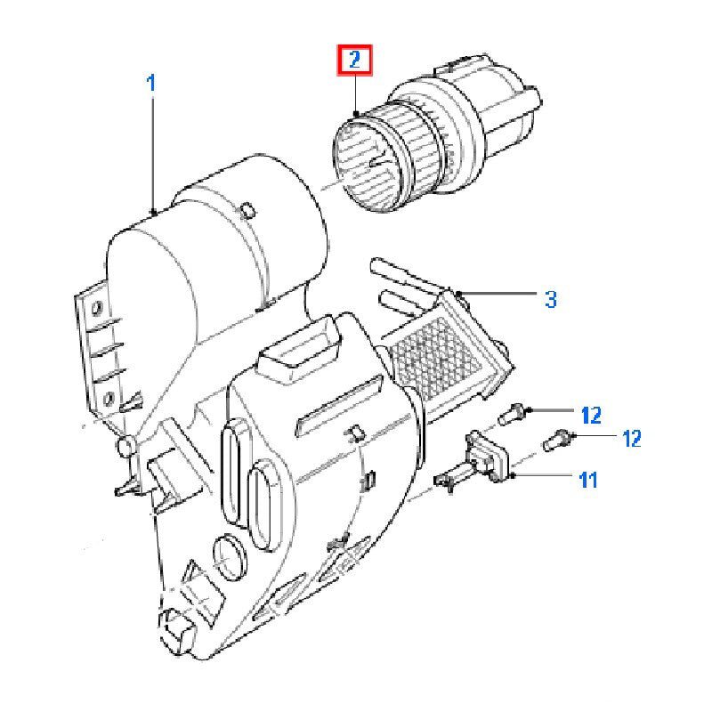 Genuine Ford Fan Blower Motor suits VG / VH / VJ / VM Ford Transit Vans 95VW18456BB / 7188531