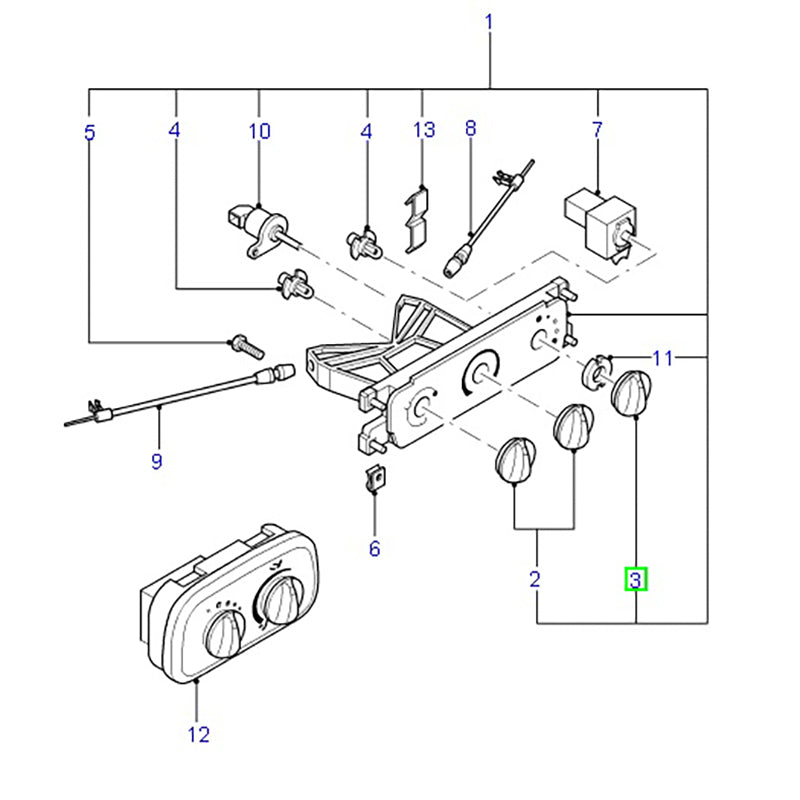 Fan Speed Switch Knob to suit VG / VH / VJ / VM Ford Transit 93BG18514CC / 7271008