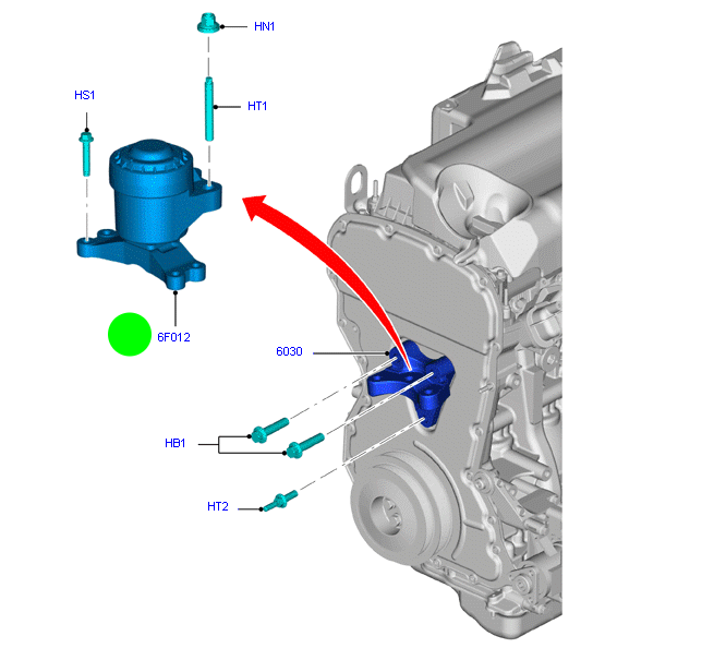 BK216F012AE Ford Transit Custom Engine Support Mount