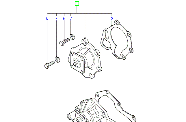 Ford Transit VG Water Pump 1518123 / ME914F8591A2B