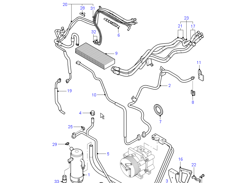 Air Con Regulator Injector Nozzle Expansion Valve Ford Transit E59H19D990AA / 3856040