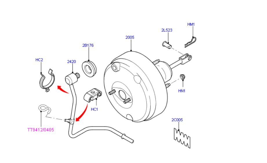 Genuine Brake Booster Assembly To Suit Ford Transit VM 6C112005BE / 1746585