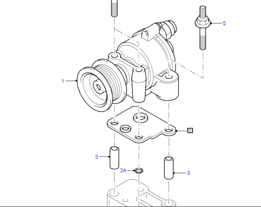 Vacuum Pump Gasket For Ford Transit VH / VJ / VM 2.4L YC1Q2B045BD / 1103683