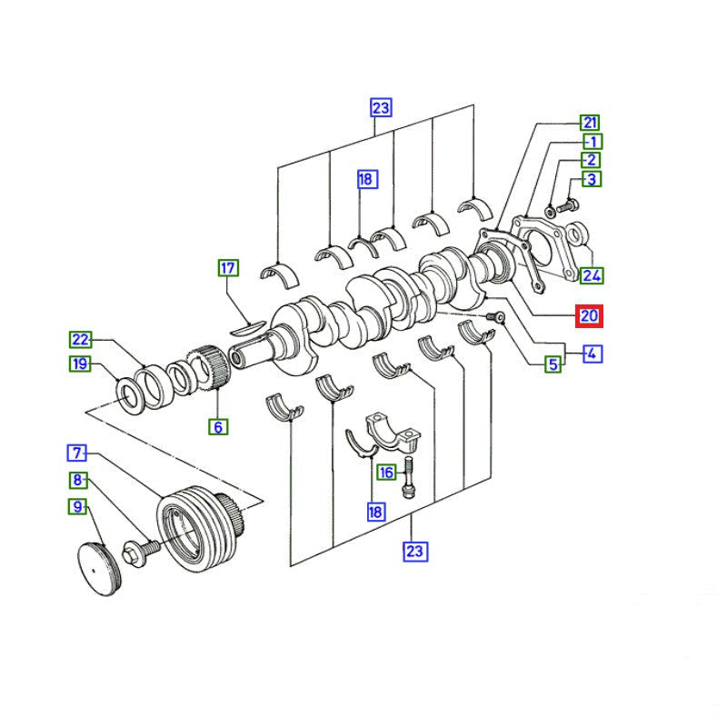 894F6701AB Rear Crankshaft Oil Seal