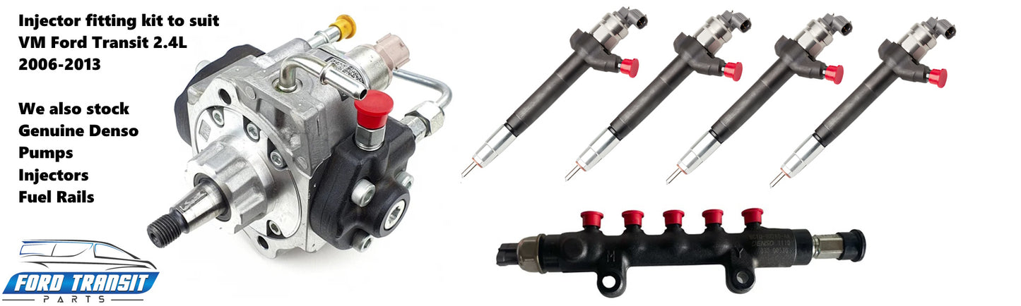 Diesel Injector fitting kit to suit Denso System 2.4L VM RWD & 2.2L FWD Ford Transit Vans