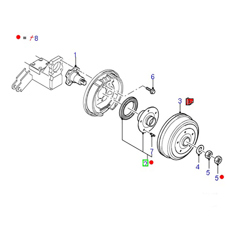 Rear Hub Assy to suit FWD VH Ford Transit 1C1J1A049BA / 1201303 – Ford ...