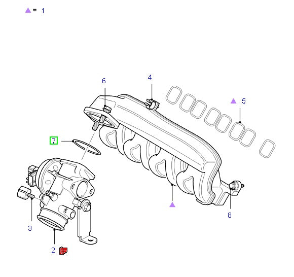Intake Manifold / EGR Gasket / O-Ring - 54mm Dia to suit VH / VJ / VM ...