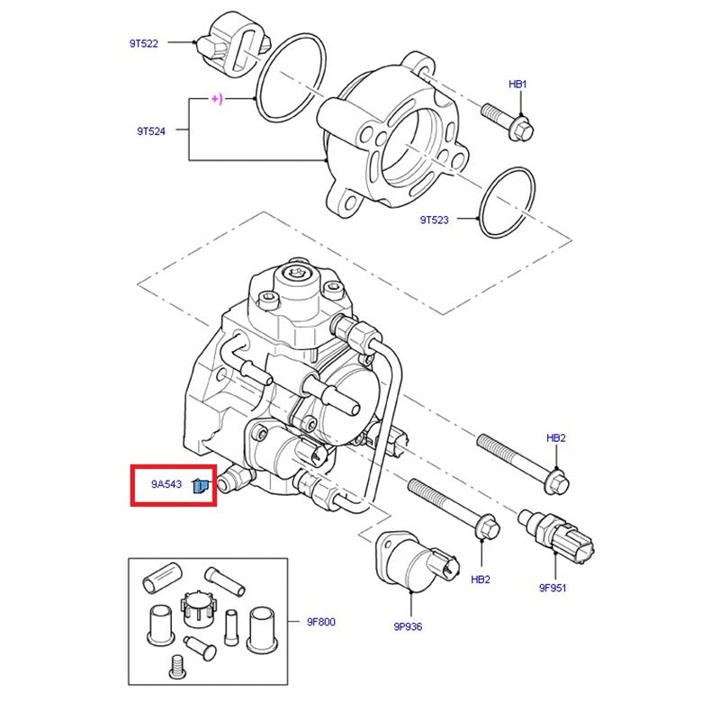 1812552 Genuine High Pressure Diesel Fuel Pump to suit Early 2.2L FWD VM Ford ...