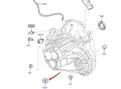 Reverse Light Switch to suit FWD 6 Speed VMT6 VM / VO Ford Transit CM5T15520BA / 1805255