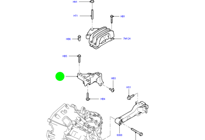 3C117M125AB Transmission/Gearbox Mount To suit Ford Transit VM 2006-2014