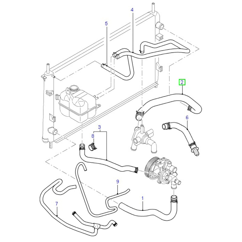 Radiator Hose Upper To Suit Ford Transit VH / VJ YC158B274FD / 4080503 ...