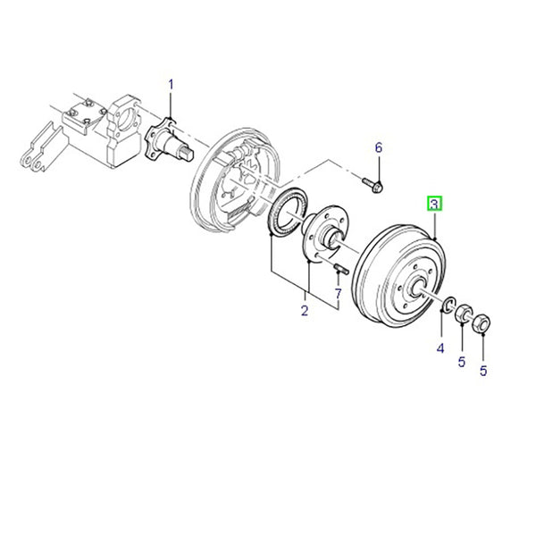 Genuine Ford Brake Drum - Single Rear Wheels To Suit Ford Transit VH Y ...