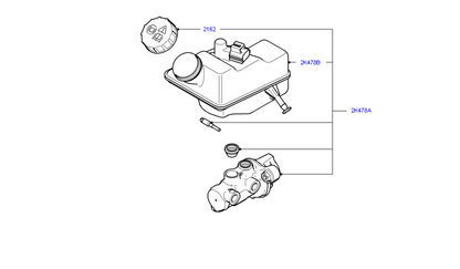 6C11 2K478 BE  Brake Master Cylinder Ford Transit with ABS including reservoir