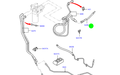 6C119J280BD Fuel Line to suit Ford Transit and Ranger