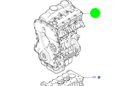6C1Q6006HD H9FB Service Engine 2.4L Ford Transit VM 2006-2014