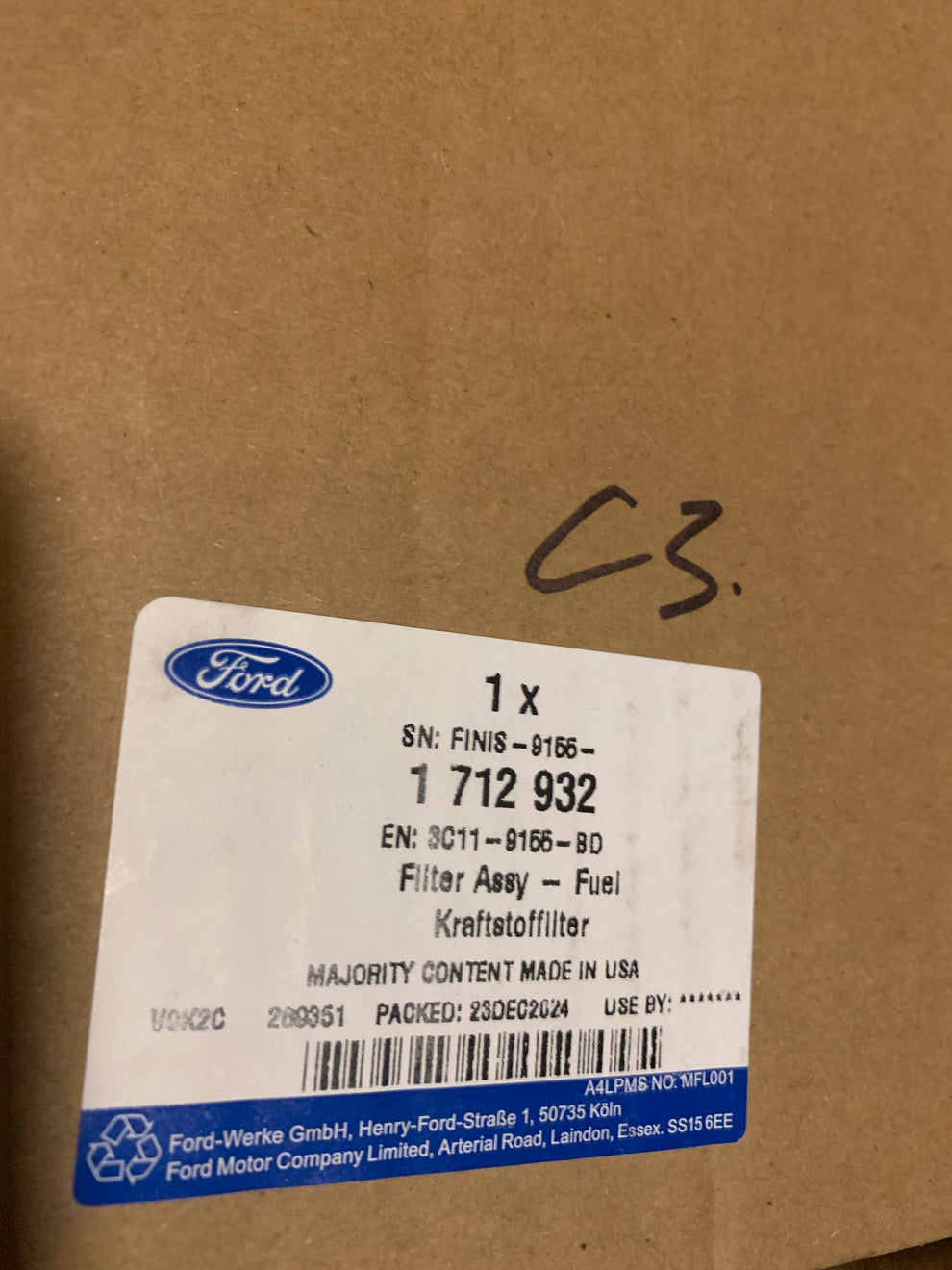Genuine Fuel Filter and Housing to suit Diesel 2.0L / 2.4L VH & VJ For ...