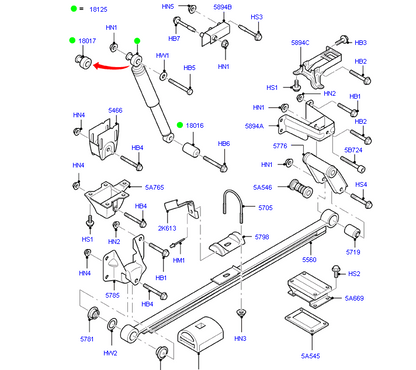 Shock Absorber rear to suit Ford Transit VM 2006-2014