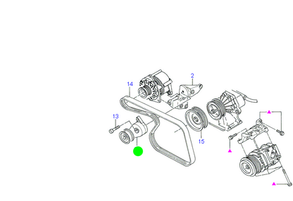 96WF6A228AA Belt Tensioner To suit Ford Transit VG and VH Petrol 1992-2004