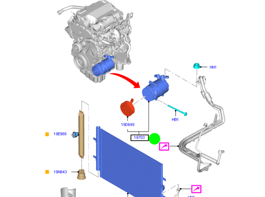 BK3119D629AD Compressor Air Con to suit Ford Transit 2.2L VO