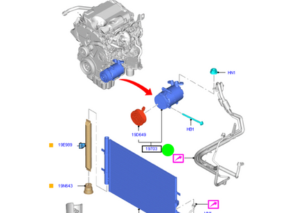 BK3119D629AD Compressor Air Con to suit Ford Transit 2.2L VO