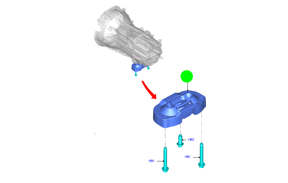 BK316068AE Transmission Mount To suit Ford Transit VO